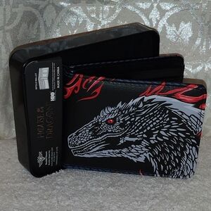 HOUSE OF THE DRAGON BIFOLD MEN'S WALLET HOUSE OF THE DRAGON BUCKLE DOWN WALLET